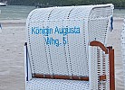 Königin Augusta - Strandkorb am Strand